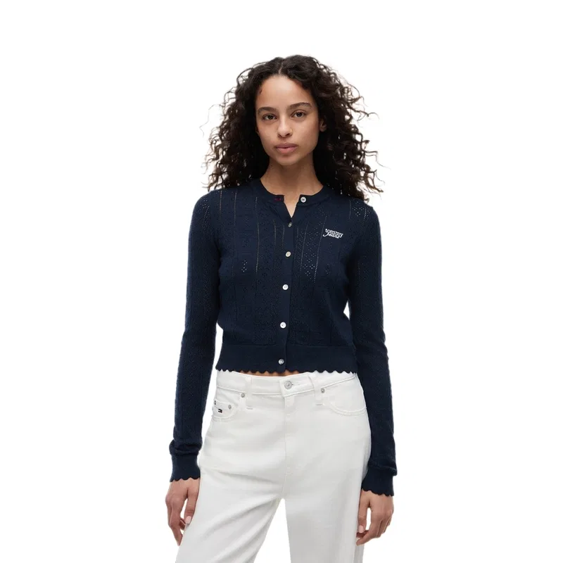 Женский джемпер с круглым вырезом Tommy Hilfiger, Navy Blue C1G