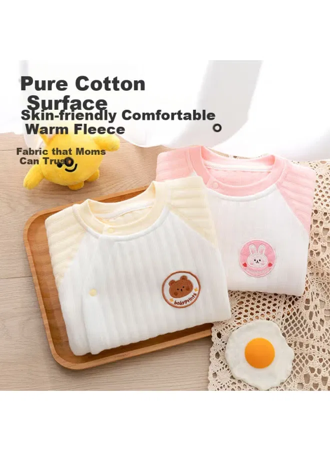 Боди-комбинезон утепленный с мягкой подкладкой Babyprints, желтый — фото 4