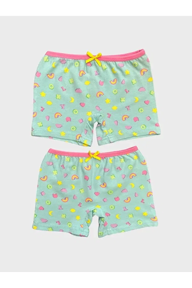 Детские боксеры для мальчиков с принтом Green Star Moon Elmas Kids, Green — фото 2