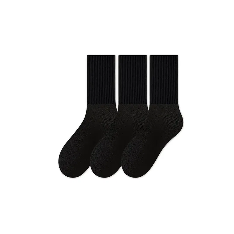 Детские носки-гольфы набор 5 пар Cotton Gene, 3 Белых *3, Черных *2 — фото 3