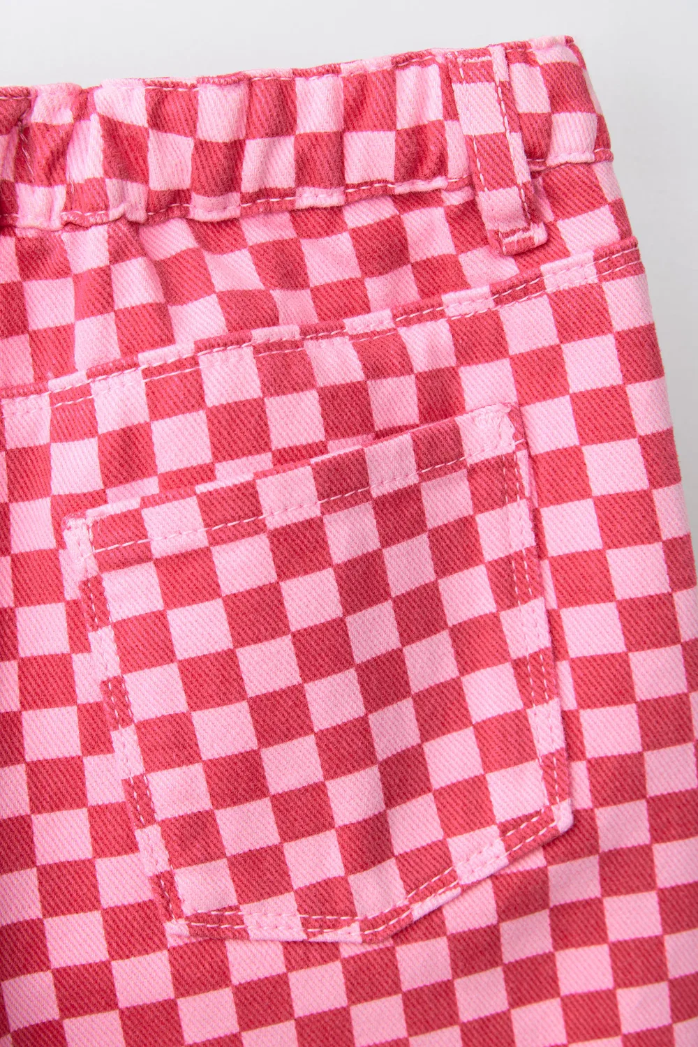 Кюлоты CHECK ZARA, Pink/White — фото 4