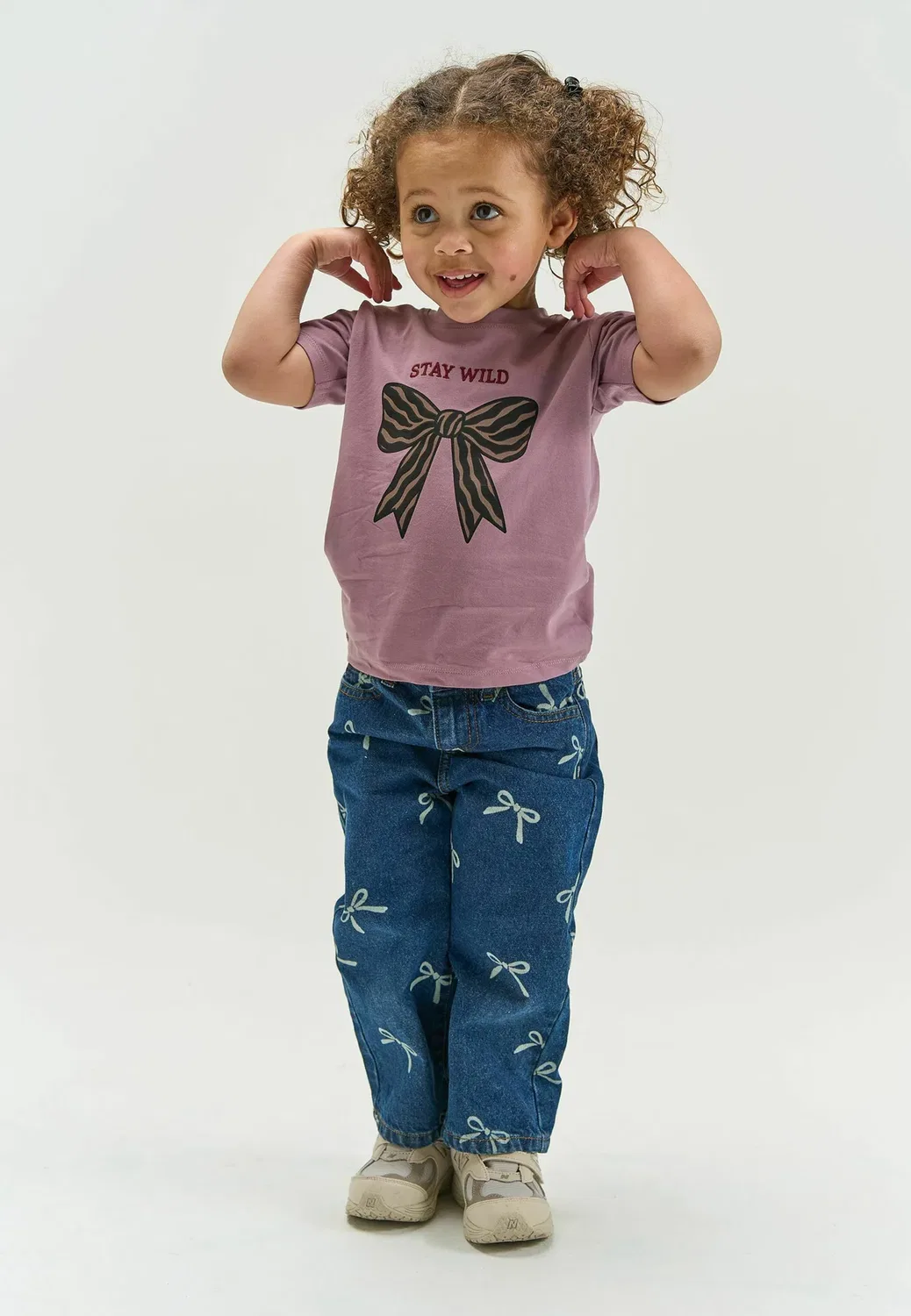 Джинсы прямого кроя Tnstvinaya The New Siblings, Medium Blue Denim Aop