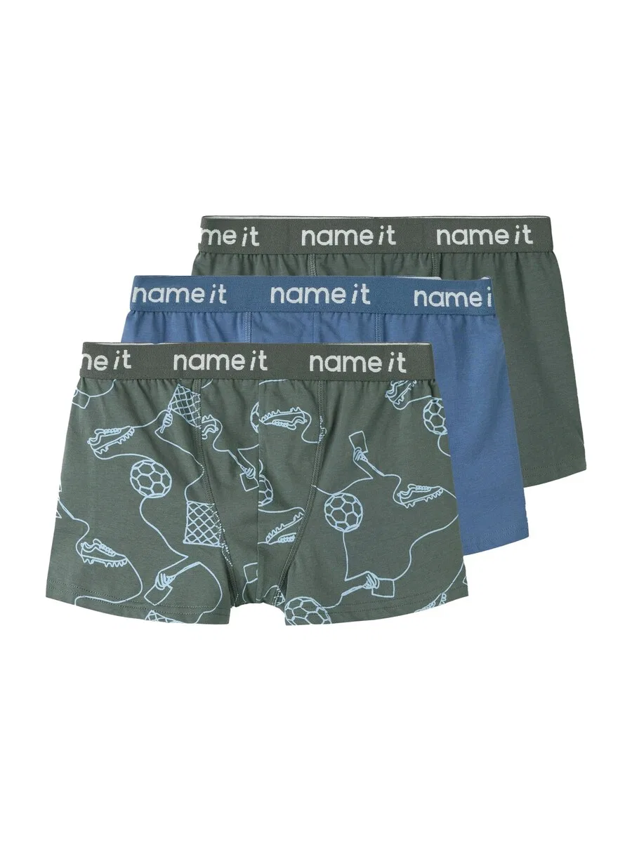 Трусики NAME IT Underpants 'NKMBOXER' синего и темно-зеленого цвета