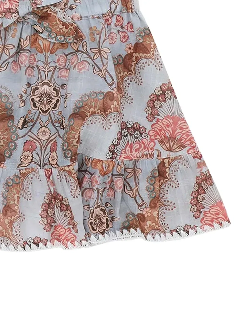 Юбка с цветочным принтом Daylight Zimmermann Kids, синий — фото 2