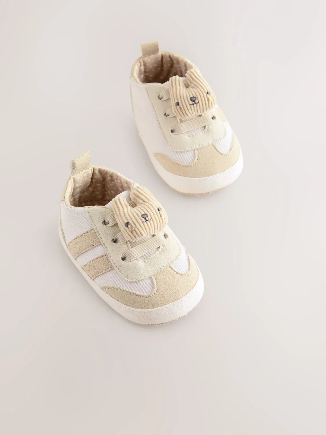 Кроссовки для малышей с кроликом, Neutral Bunny Baby Trainers Next, нейтральный