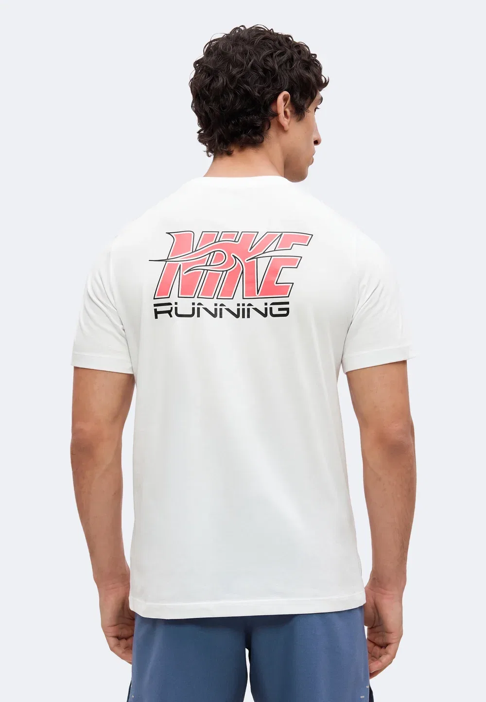 Tee stride - спортивная футболка Nike Performance, White/Fusion Red/Black
