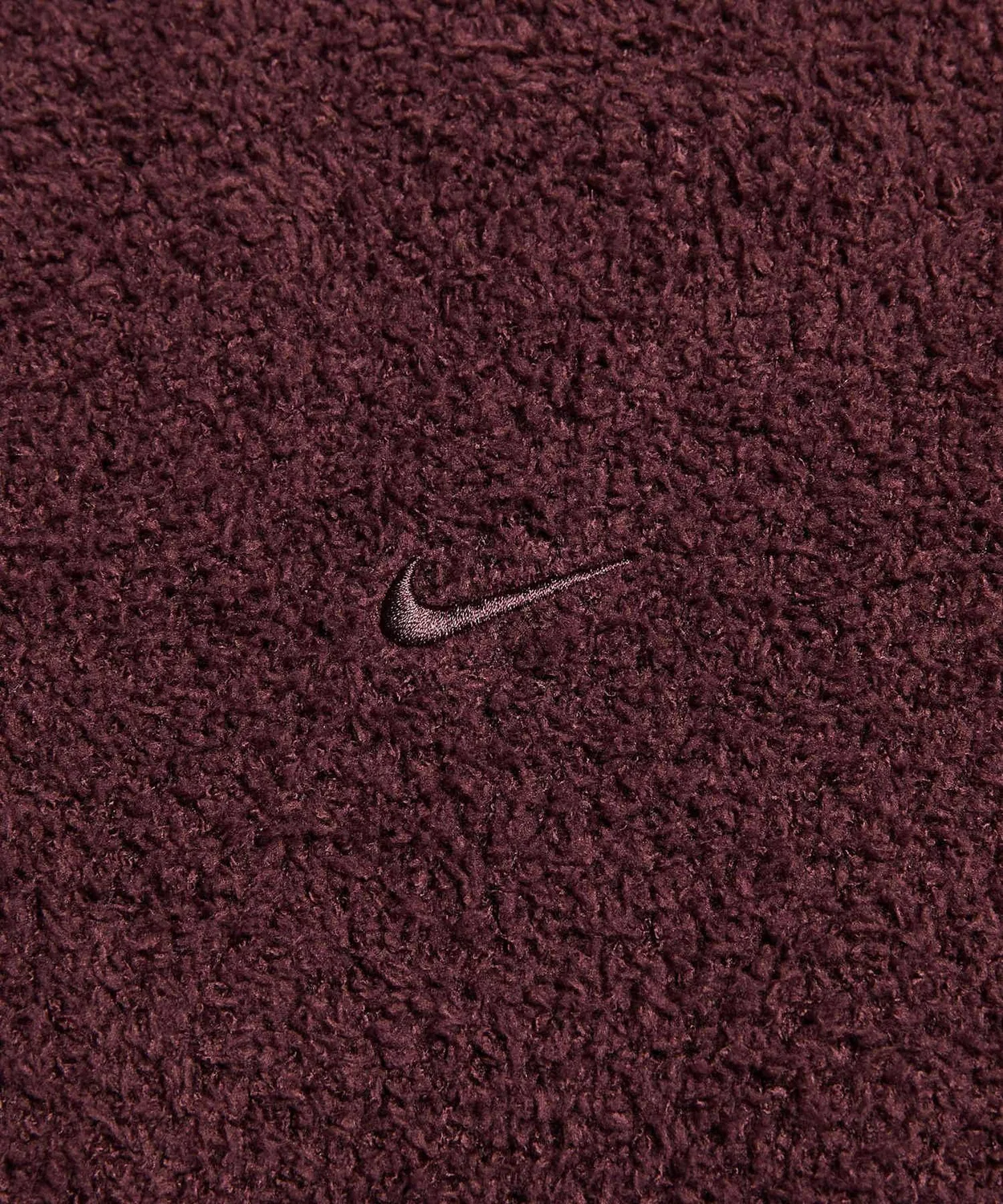 Женский свободный худи из букле с длинным рукавомNike Sportswear Phoenix Cozy Boucle, Burgundy Crush — фото 4