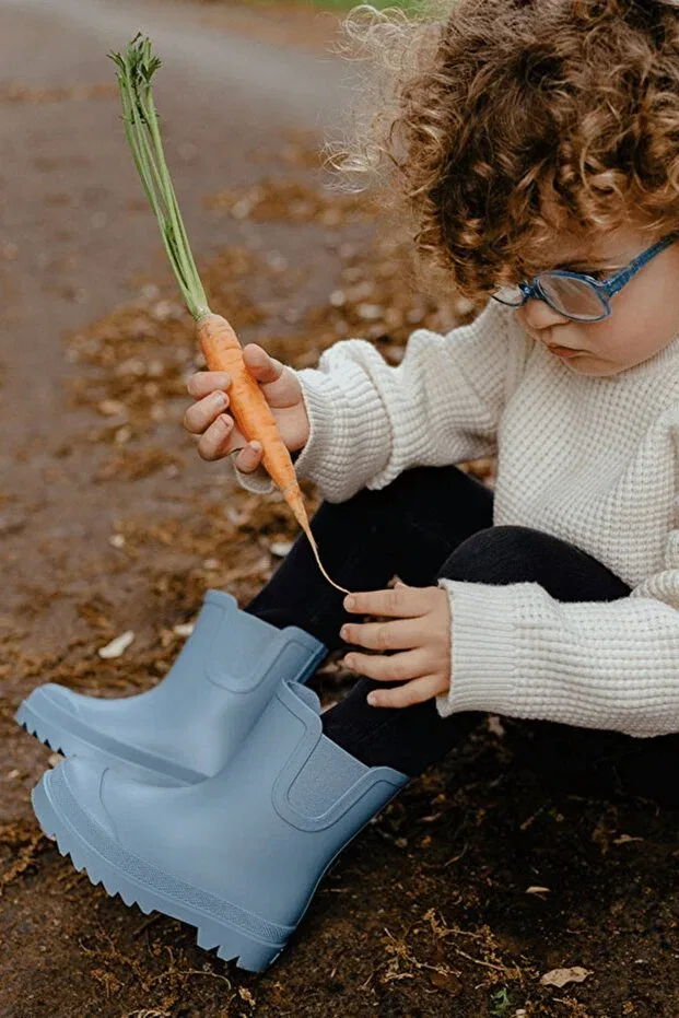 Детские сапоги для девочек резиновые Tokio kids ocean blue rain boots Igor, Ocean — фото 4