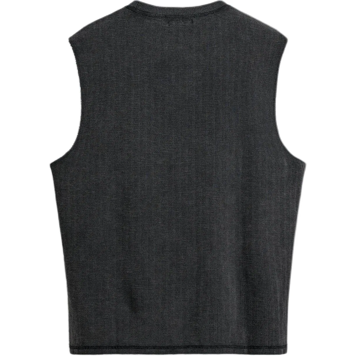 Мужская майка без рукавов с круглым вырезом, ZARA, Black — фото 3
