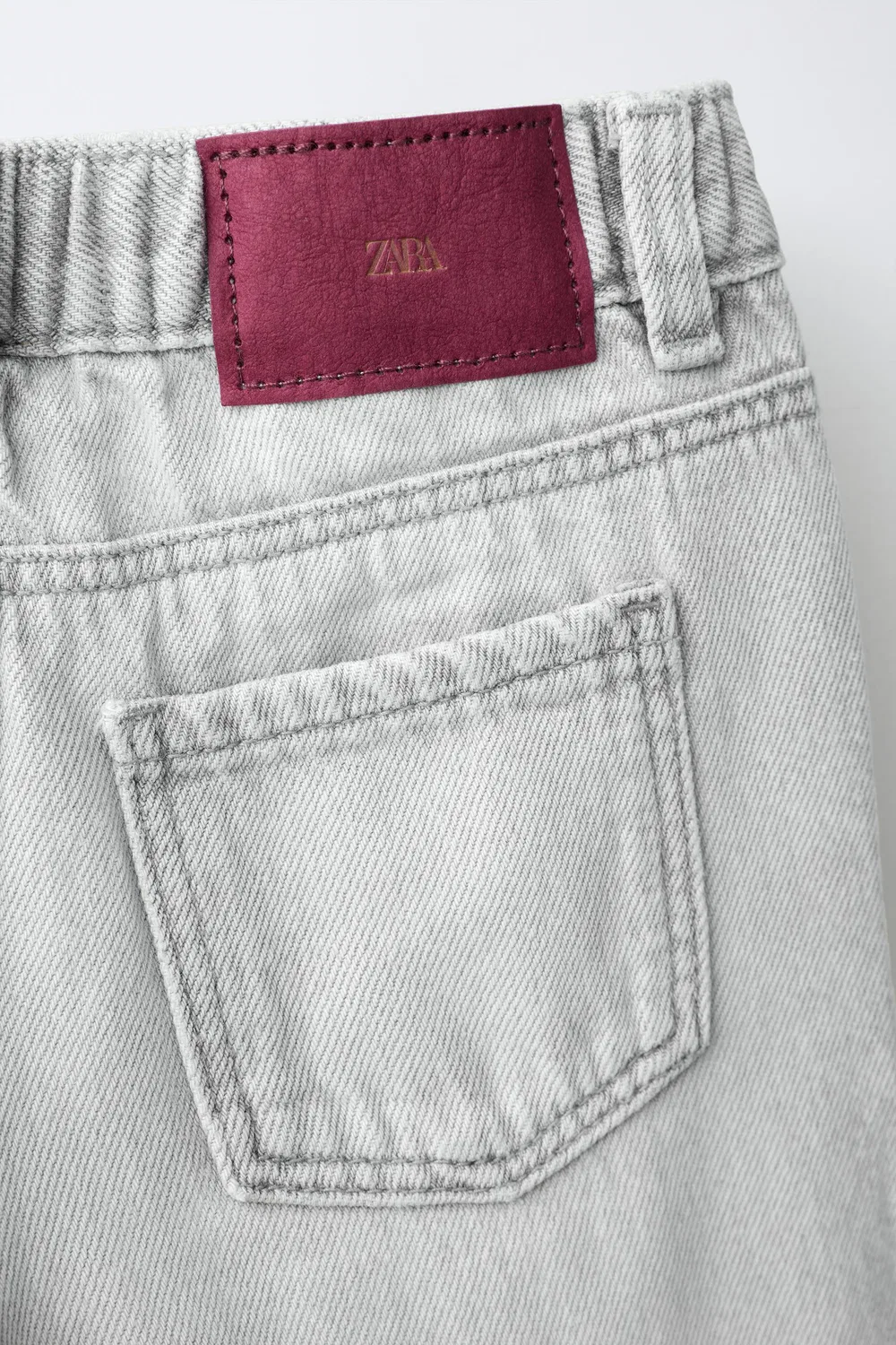 Прямые джинсы ZARA, Pearl grey — фото 4