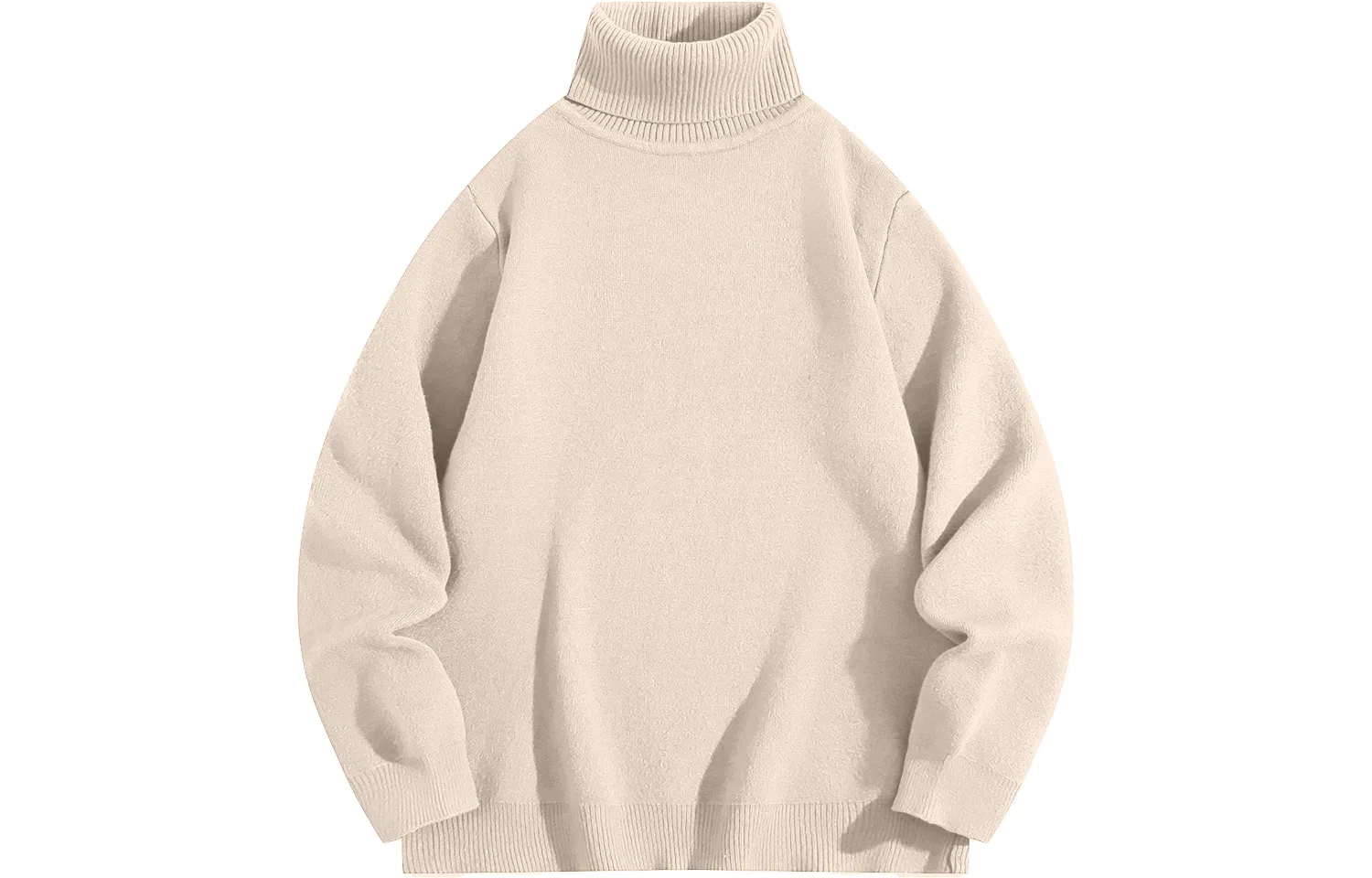 Детский свитер с высоким воротником на флисе BALENO, Beige