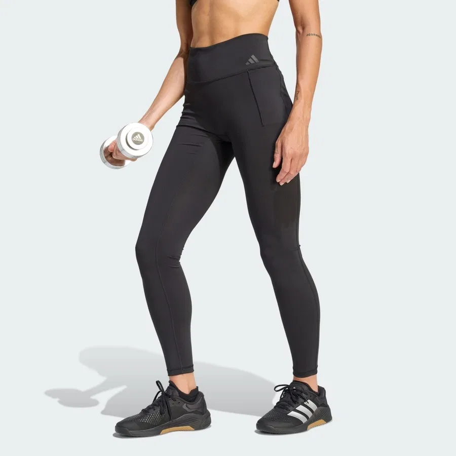 Леггинсы с длиной до щиколотки Adidas Performance Optime Workout, Черный