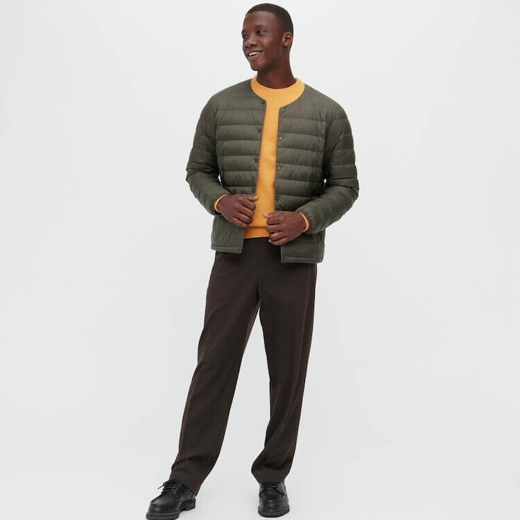 Ультралегкий пуховик Uniqlo, 57 оливковый — фото 4