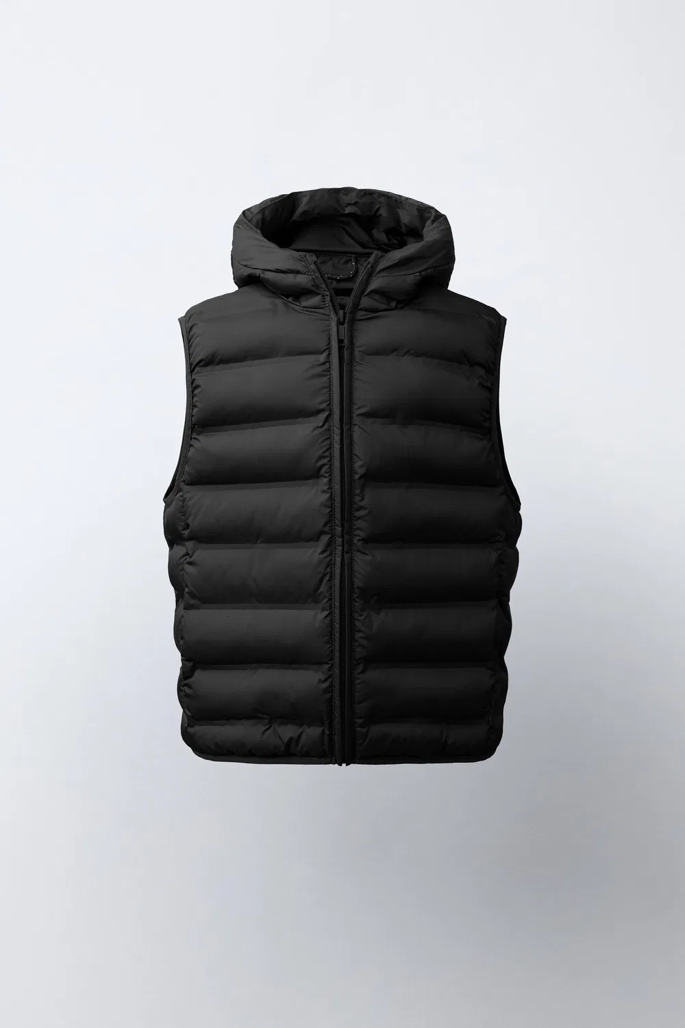 Сверхлегкий водоотталкивающий жилет с капюшоном ZARA, Black
