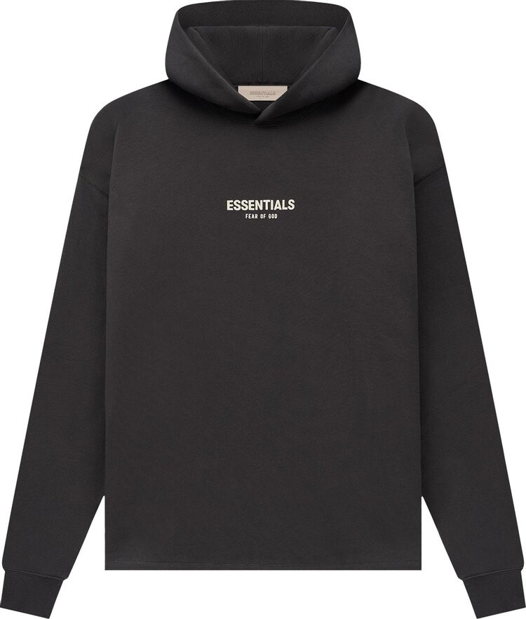 

Худи Fear of God Essentials Relaxed Hoodie 'Iron', черный