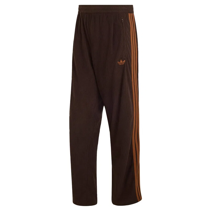 Брюки ADIDAS ORIGINALS свободного кроя со складками спереди, цвет «Firebird», темно-коричневый