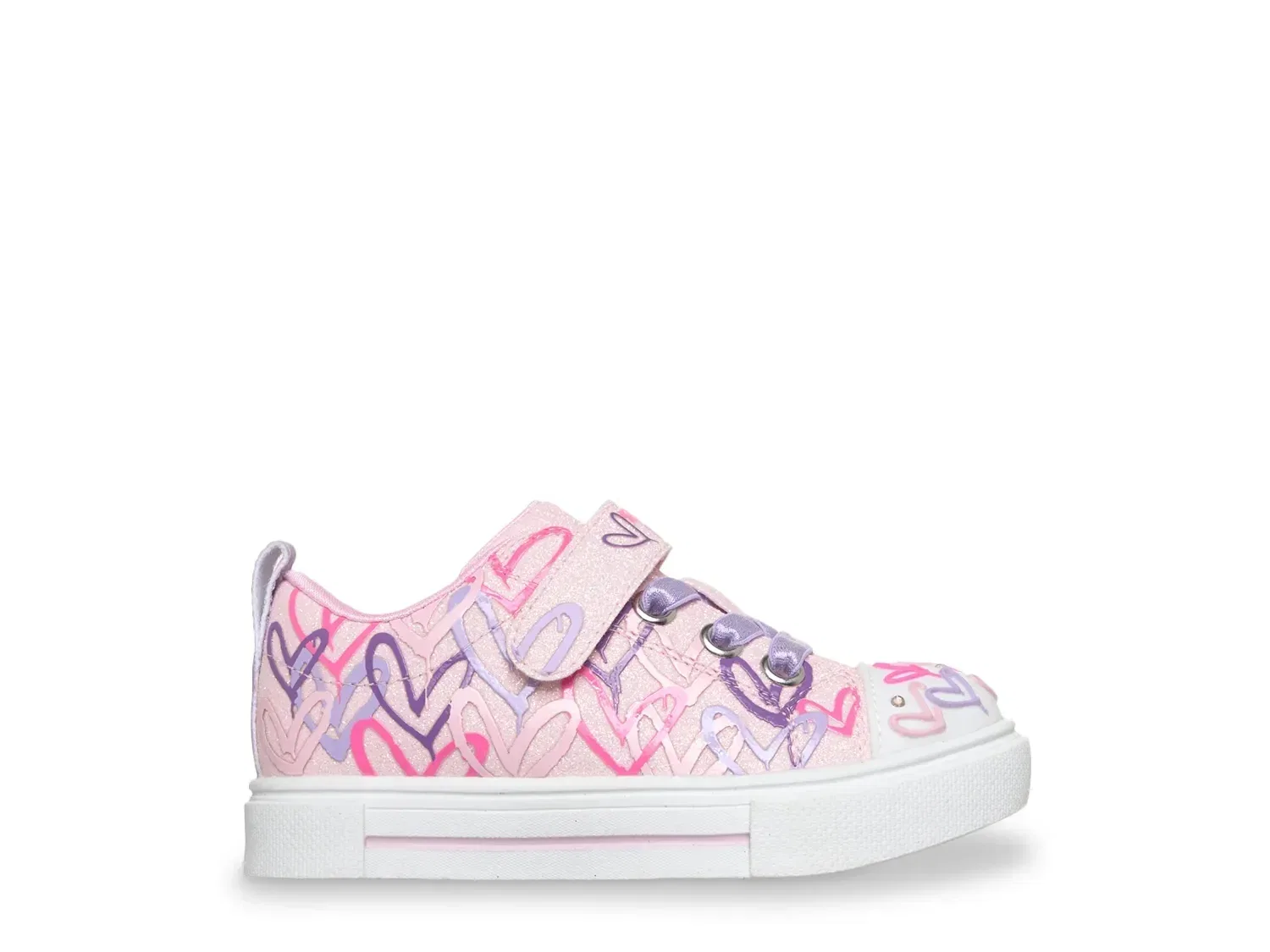 Кроссовки светящиеся Twinkle Toes x JGoldcrown Twinkle Sparks Love Medley Light-Up, Skechers, светло-розовый — фото 4