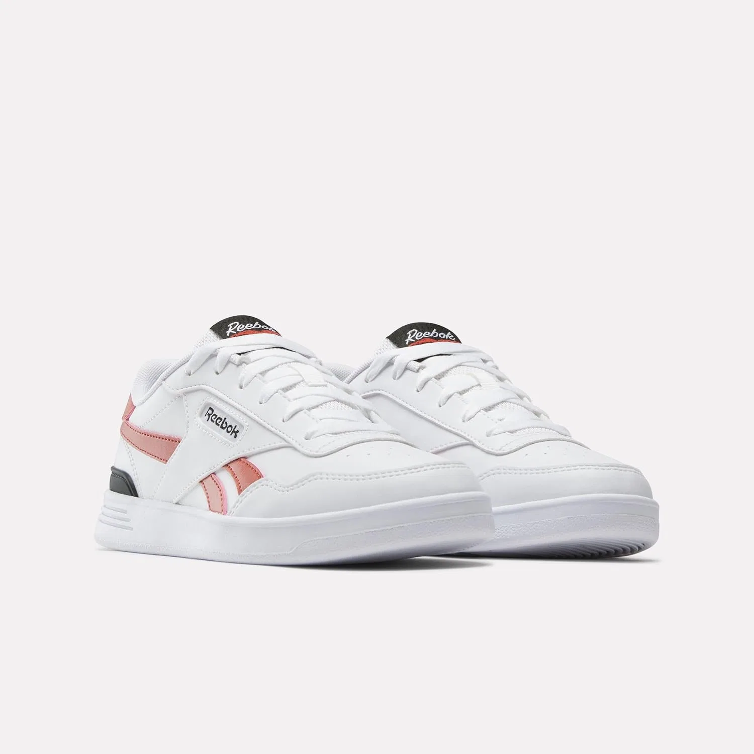 Кроссовки теннисные Reebok, White Brickred Black — фото 2