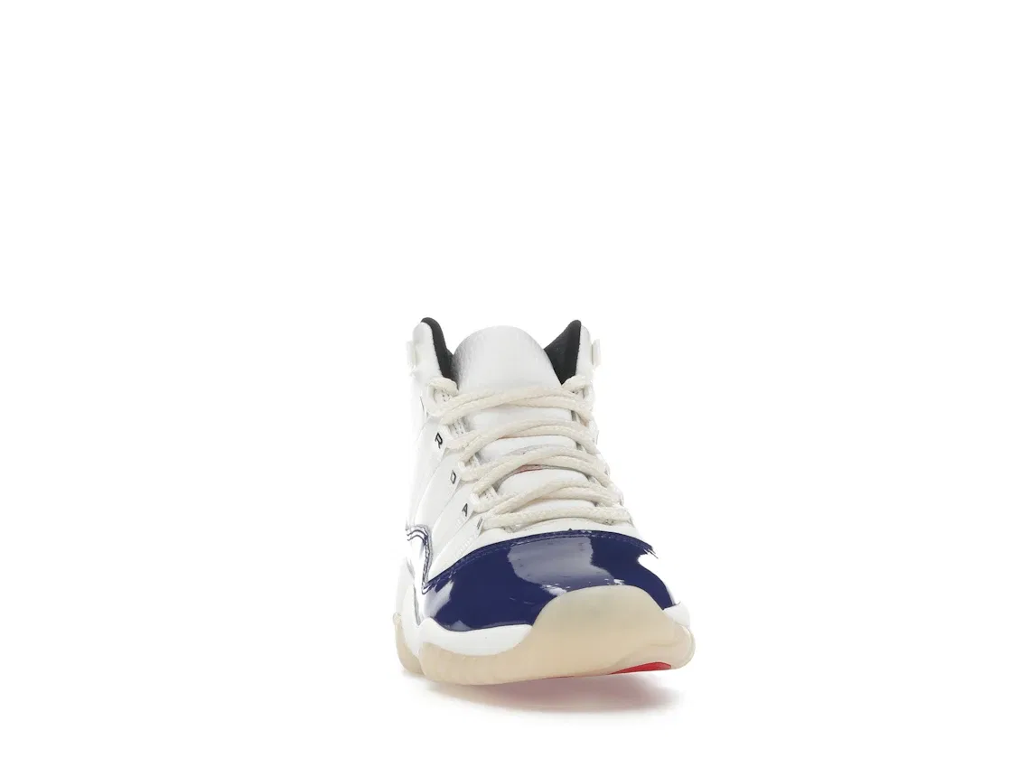 Детские кроссовки Lifestyle с принтом Jordan 11 Retro Jordan, Deep Royal Blue/Fire Red/Sail/Black/Muslin — фото 2
