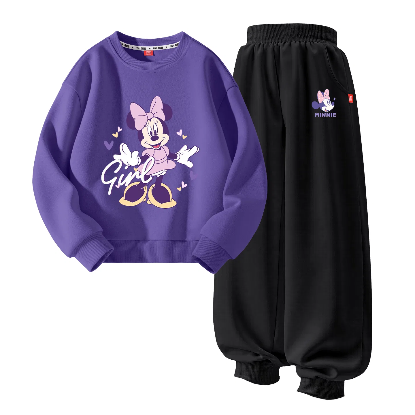 Детский спортивный костюм с принтом Disney, Цвет Dini Heart Pulse Purple+Dini Knot K Taro Purple