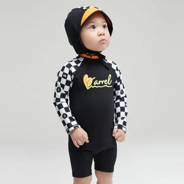 Комплект для плавания Toddler Rashguard, Barrel, черный