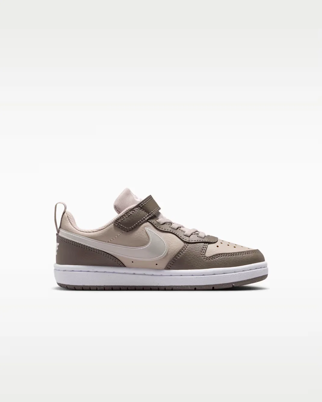Детская обувь Nike Court Borough Low, Moon Particle/Cave Stone/White/White — фото 3