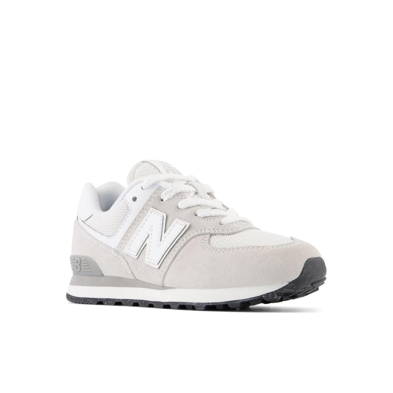 Детские кроссовки на шнуровке 574 Core Lace New Balance, Nimbus Cloud With White — фото 2