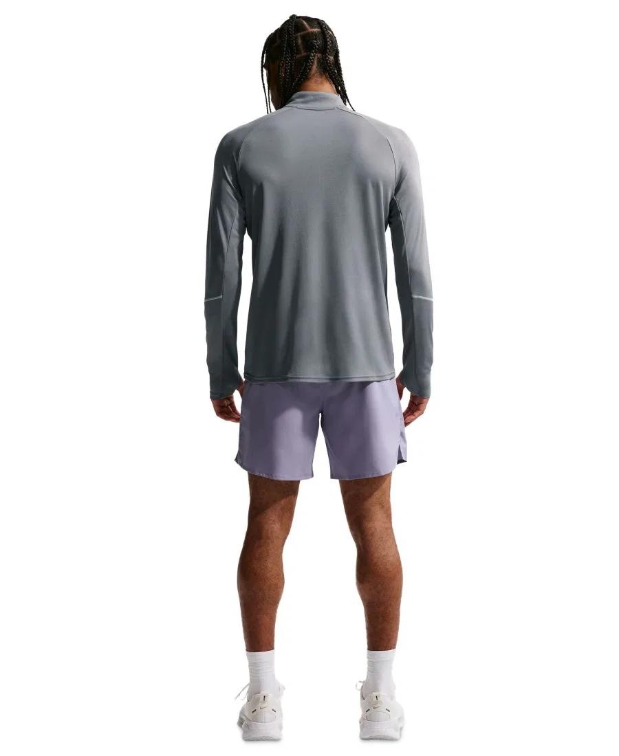Футболка беговая с длинным рукавом Miler Dri-FIT Nike, Smoke Gray Iron Gray Reflective Silver — фото 4
