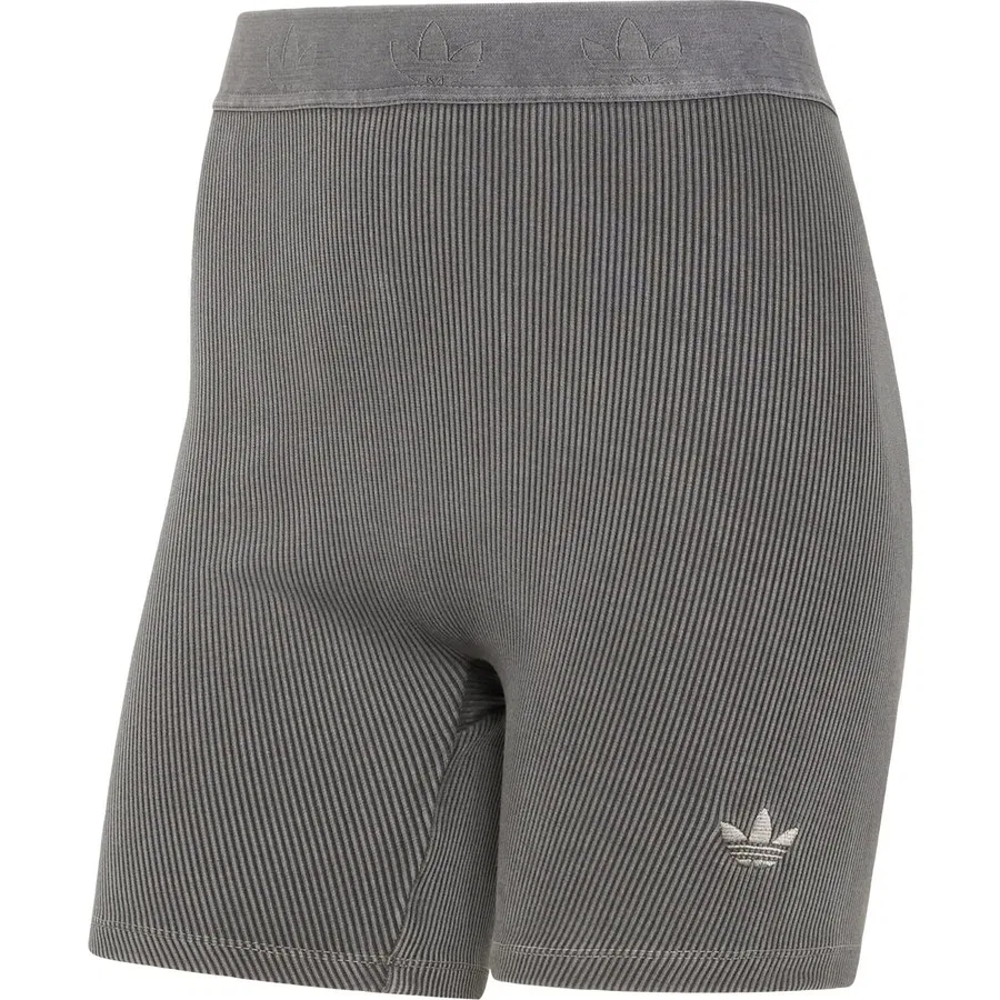 Леггинсы с рибаной модель Essentials Washed 1/4 adidas, Коричневый — фото 3