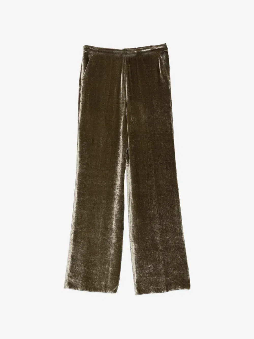 Брюки с эффектом бархата ETRO, зеленый