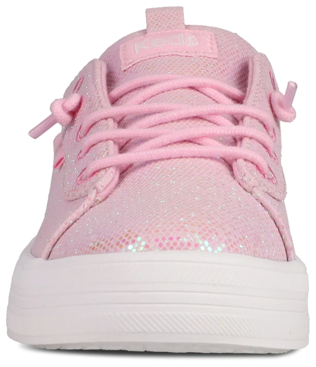 Детские кеды для девочек на скользящей застежке Kara Keds, Pink Glitter — фото 4