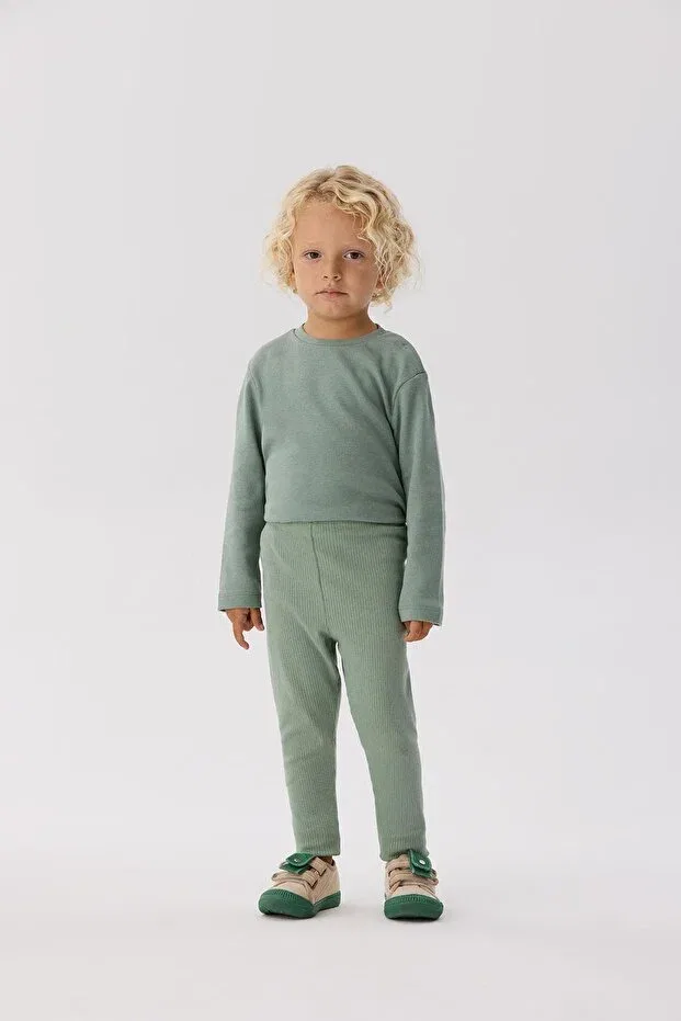 Детские леггинсы для девочек однотонные Nebbati Basic, Green