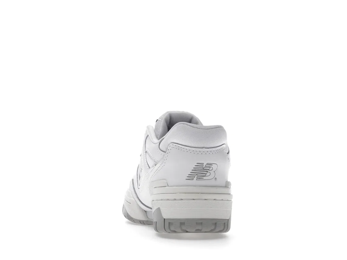 Детские кроссовки для мальчиков и девочек с ретро-дизайном New Balance 550, White Grey — фото 4