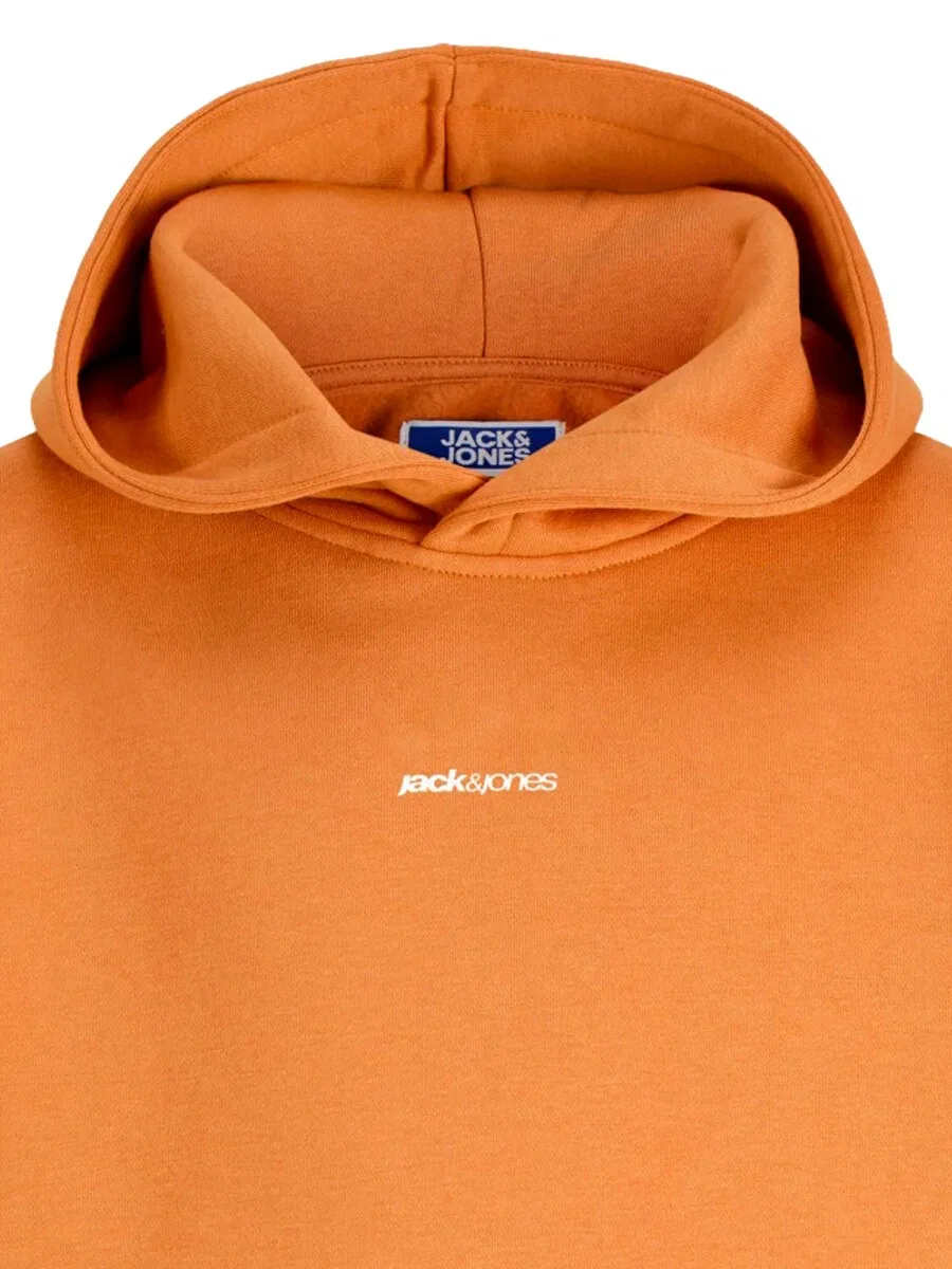 Детская толстовка Jack & Jones Junior 'JCOClub' на китайском языке, мандариновый — фото 3