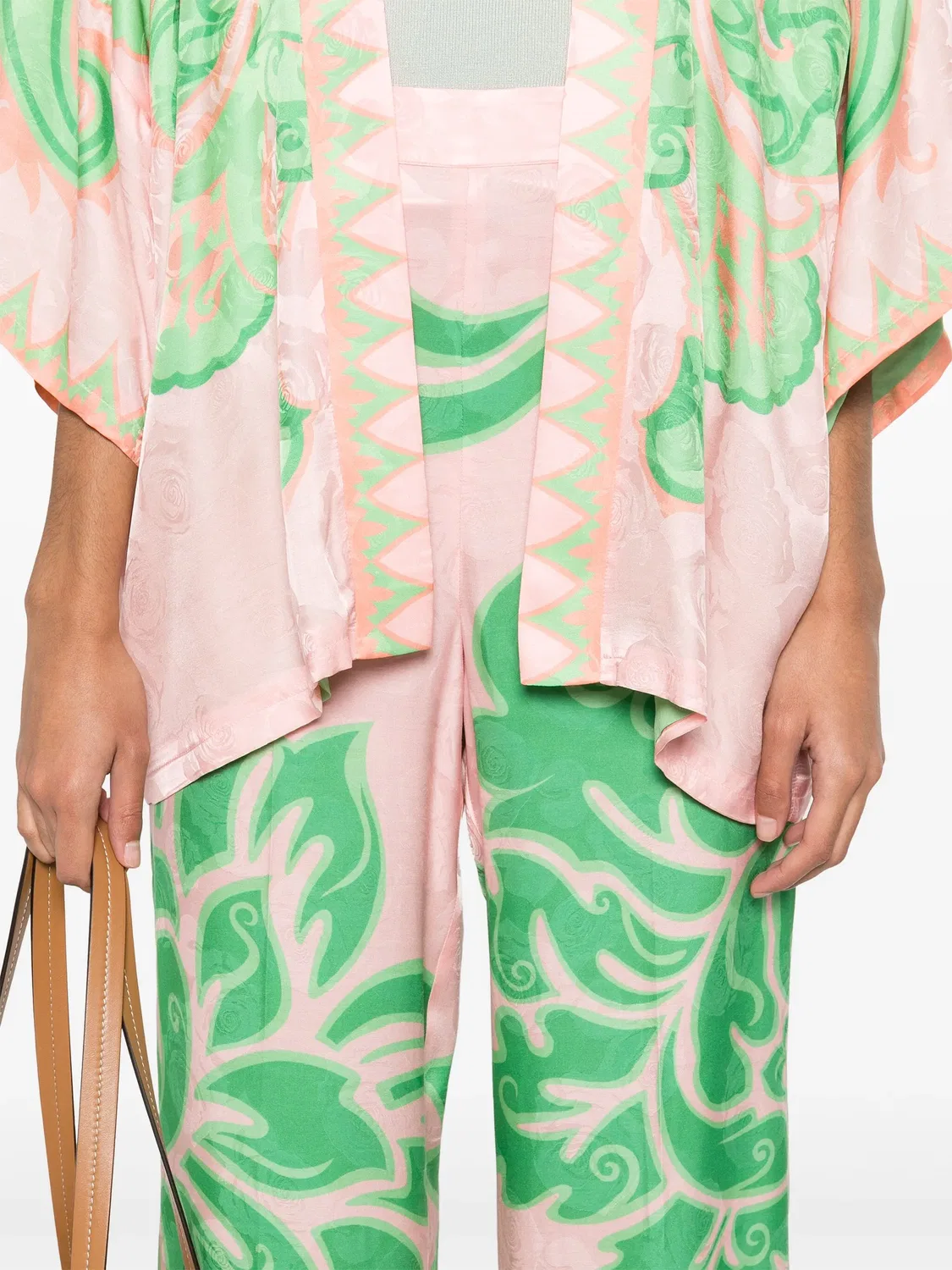 ETRO Прямые брюки розового цвета — фото 2