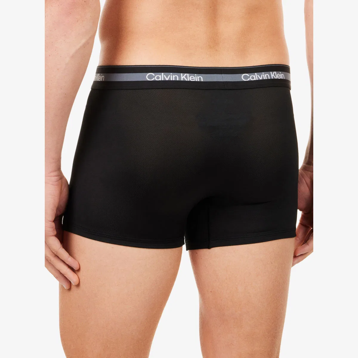 Комплект из трех спортивных сетчатых плавок Icon Calvin Klein, черный — фото 4