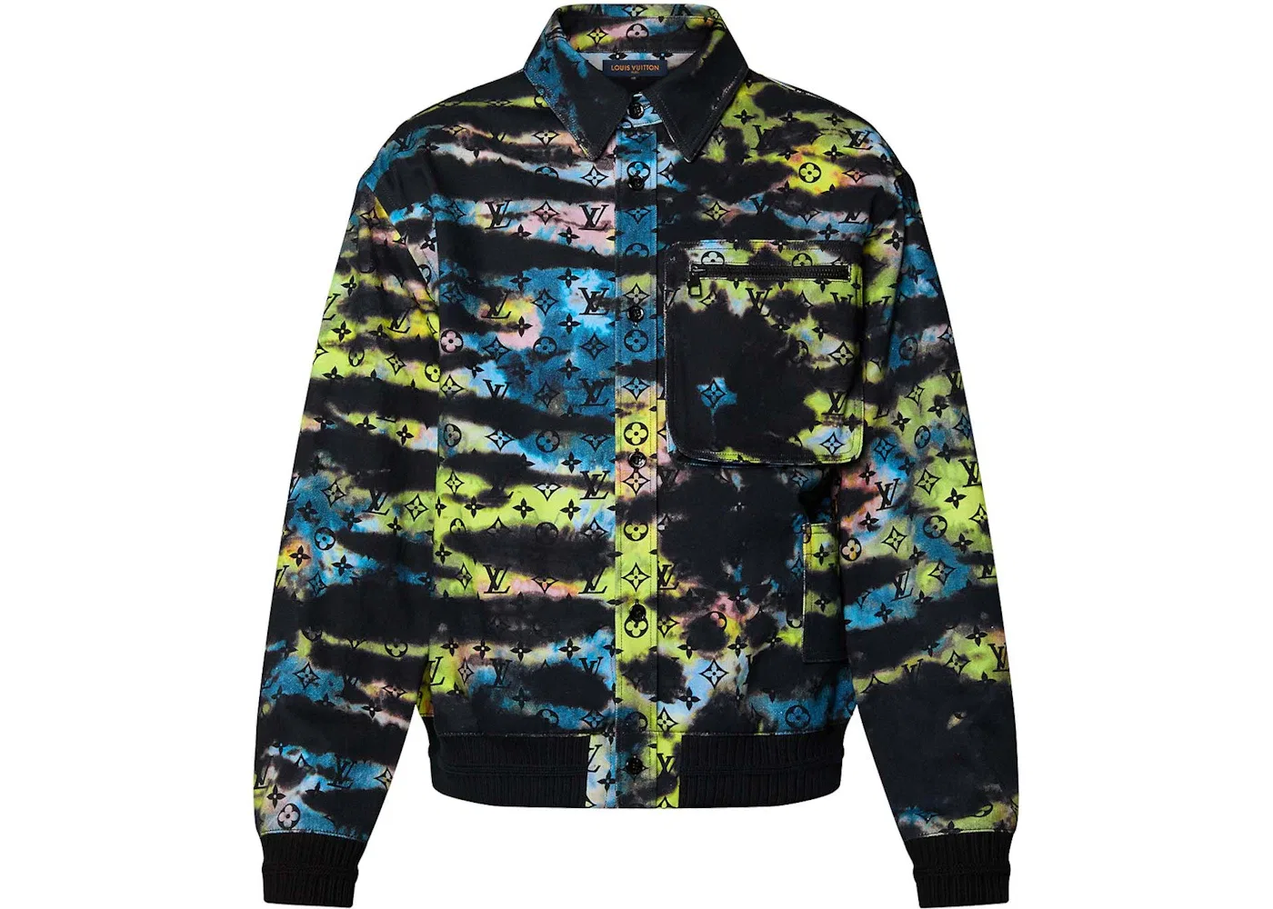 Мужская куртка-блузон с монограммой Louis Vuitton, With Monogram Tie-Dye Motif