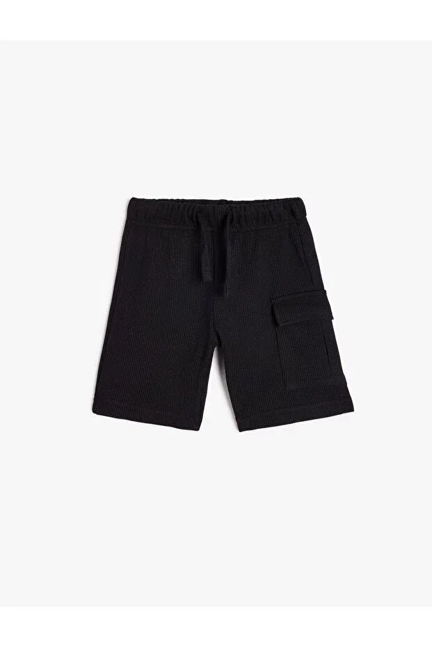 Детские шорты для мальчиков хлопковые Boy'S denim&canvas shorts 5skb40016tk Koton, Black