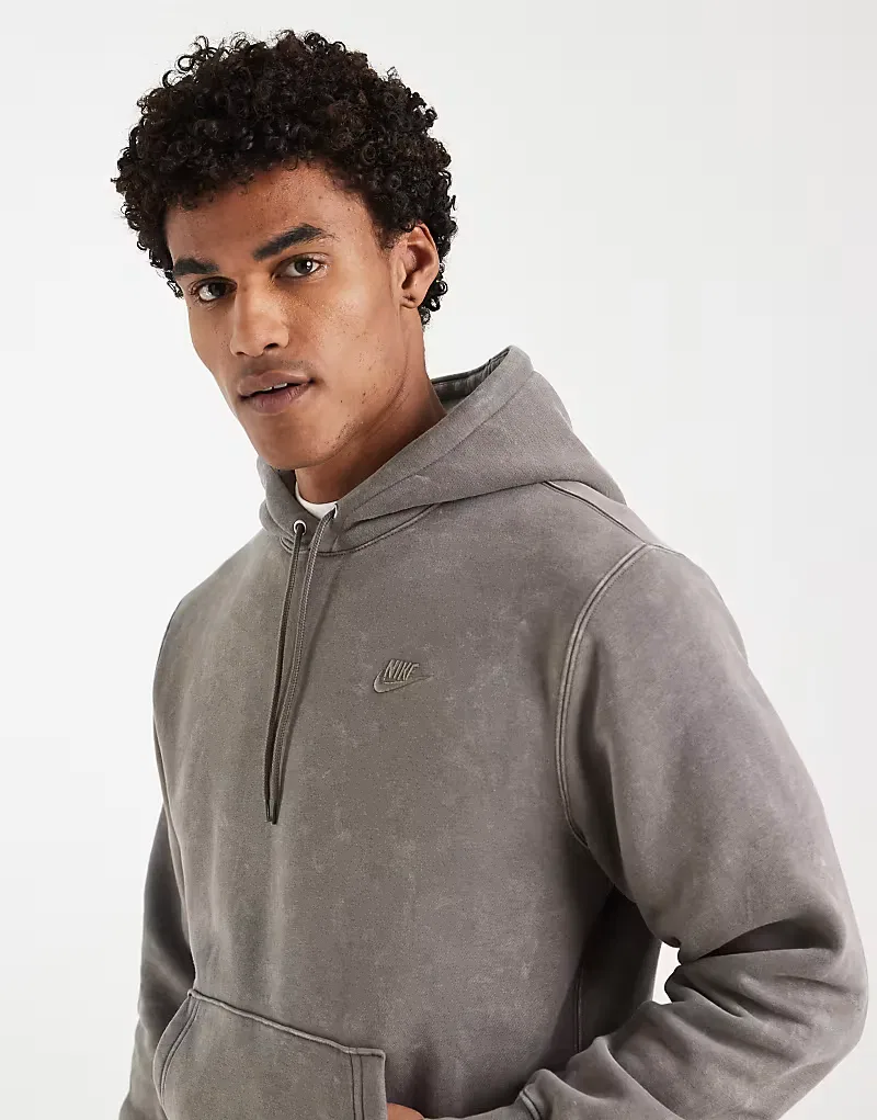Худи Nike Club Wash серого