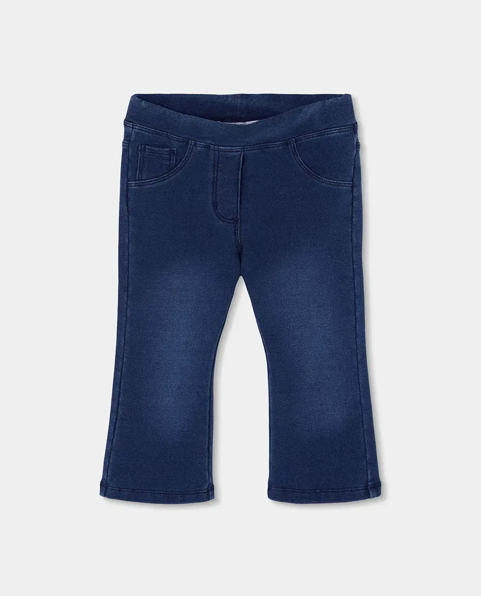 Детские джинсы для девочек клеш с высокой талией Boboli, Azul Denim