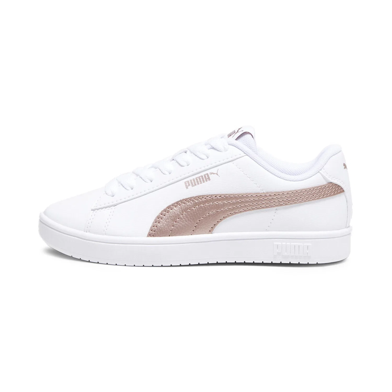 Детские классические кроссовки Rickie Puma, Weiss Silber — фото 3