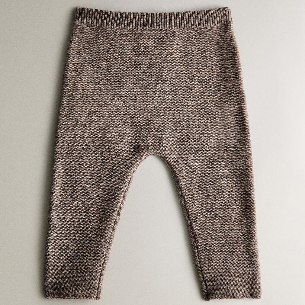 

Детские кашемировые брюки Zara Home, серо-коричневый