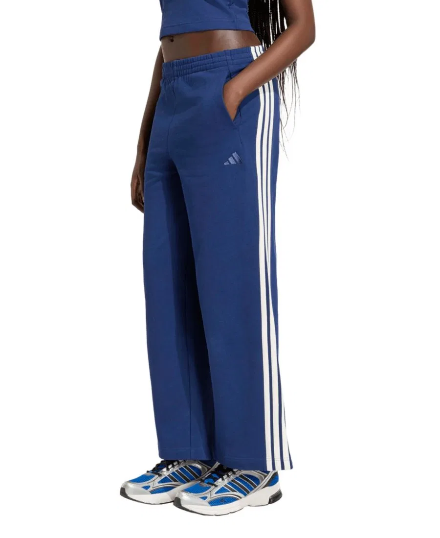 Штаны спортивные свободного кроя с лампасами adidas, Dark Blue Off White