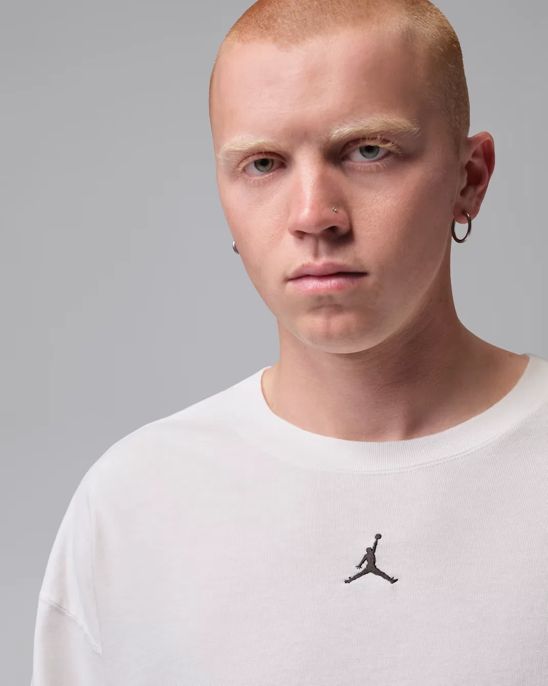 Мужская плотная футболка с длинными рукавами Jordan Flight, Sail/Sail/Black — фото 3