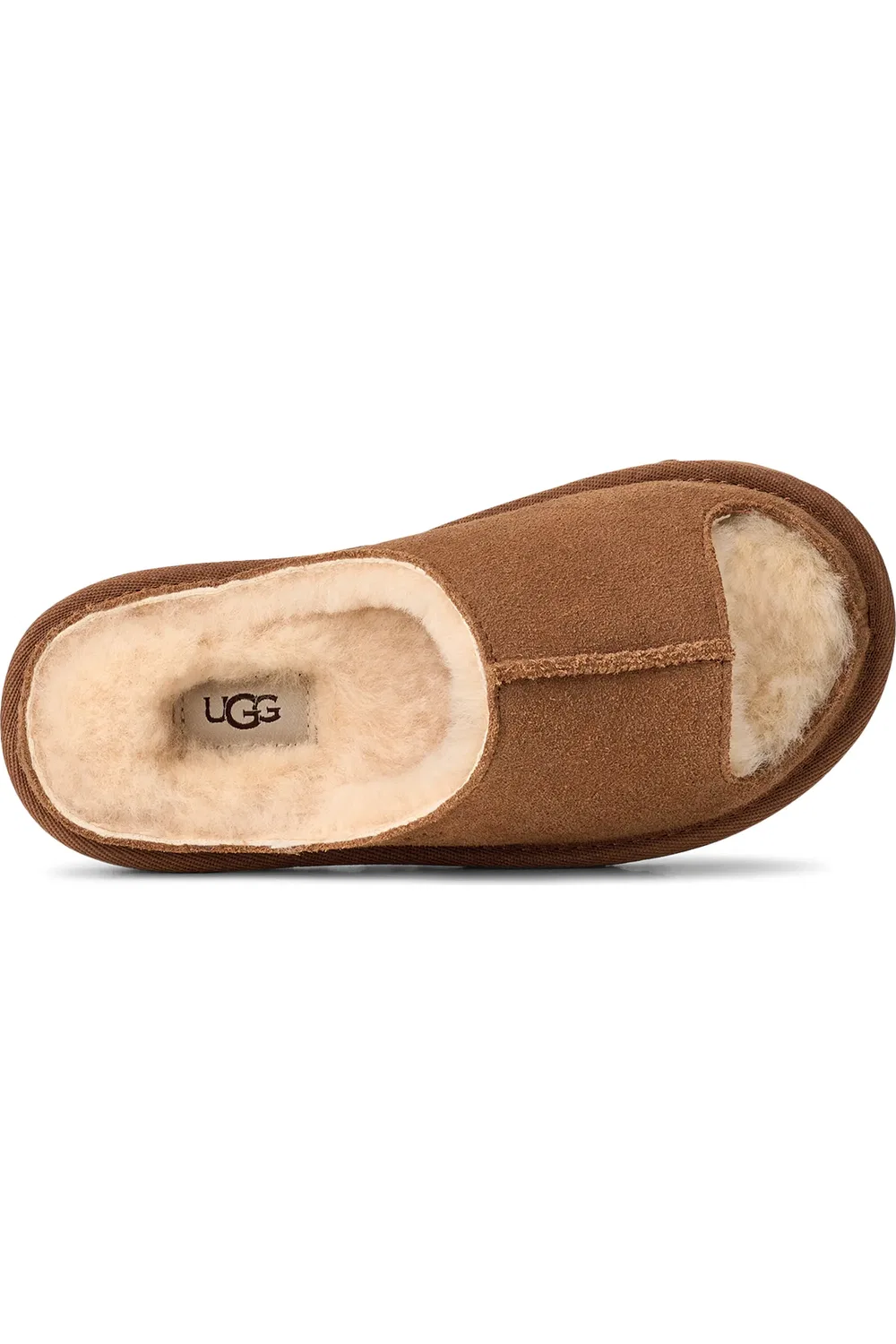 Детские сандалии тапочки с подкладкой из овчины Greenport UGG, Chestnut — фото 4