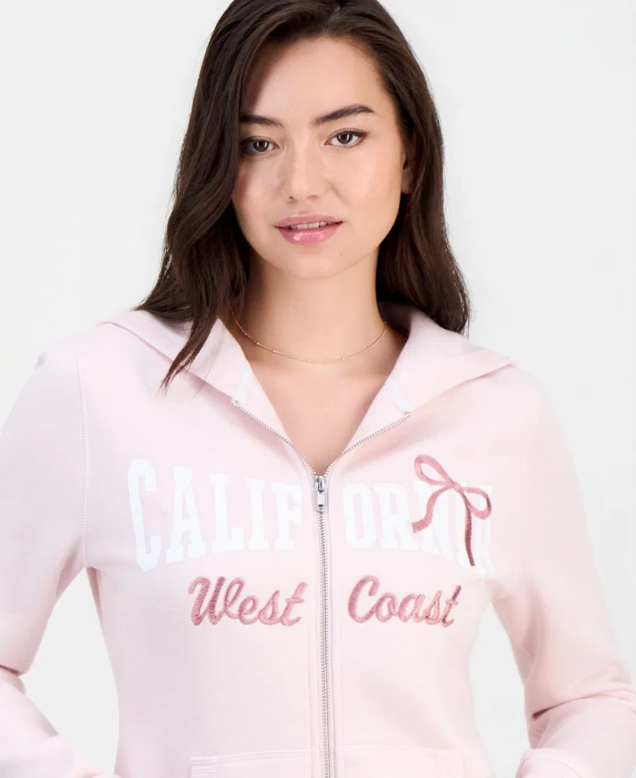 Комплект из футера: худи на молнии, майка и спортивные брюки, модель Fleece Zip-Up Hoodie, Tank Top & Sweatpants Madden Girl, Ballet Slipper — фото 3
