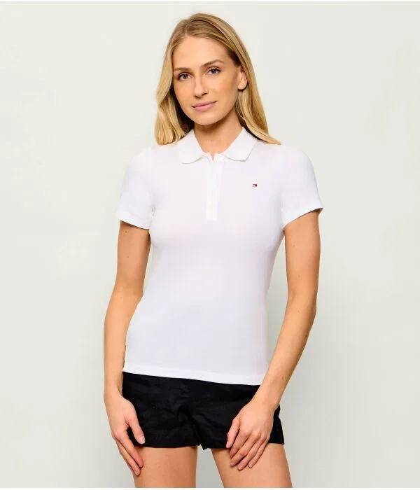 Женское поло с коротким рукавом Polo 1985 Tommy Hilfiger, белый