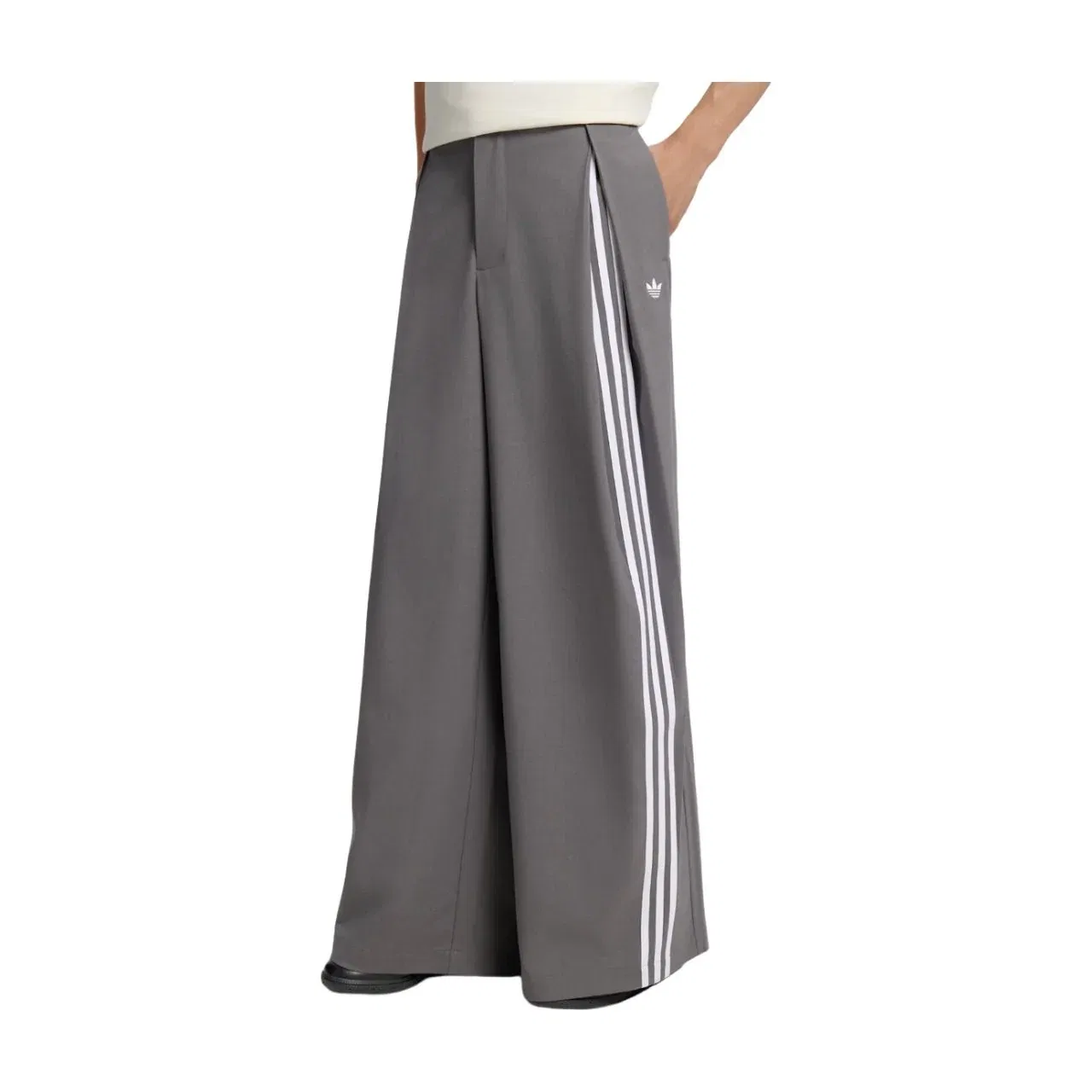 Мужские брюки Originals 3 Stripe Deluxe Pants Asia Sizing 'Light Grey' adidas, Light Grey — фото 3