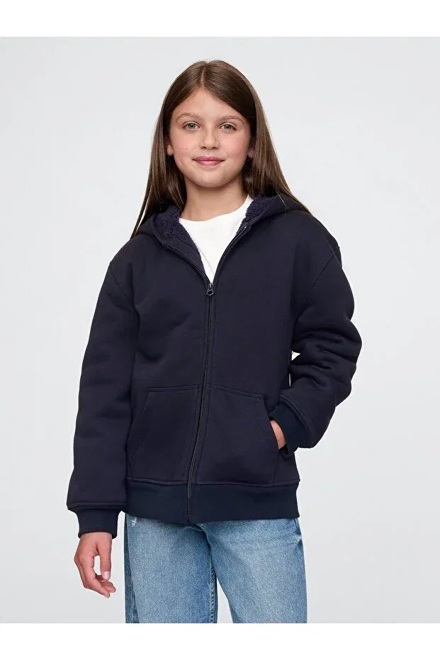 Детское худи для мальчиков с длинным рукавом Gap, Navy Blue-001 — фото 4