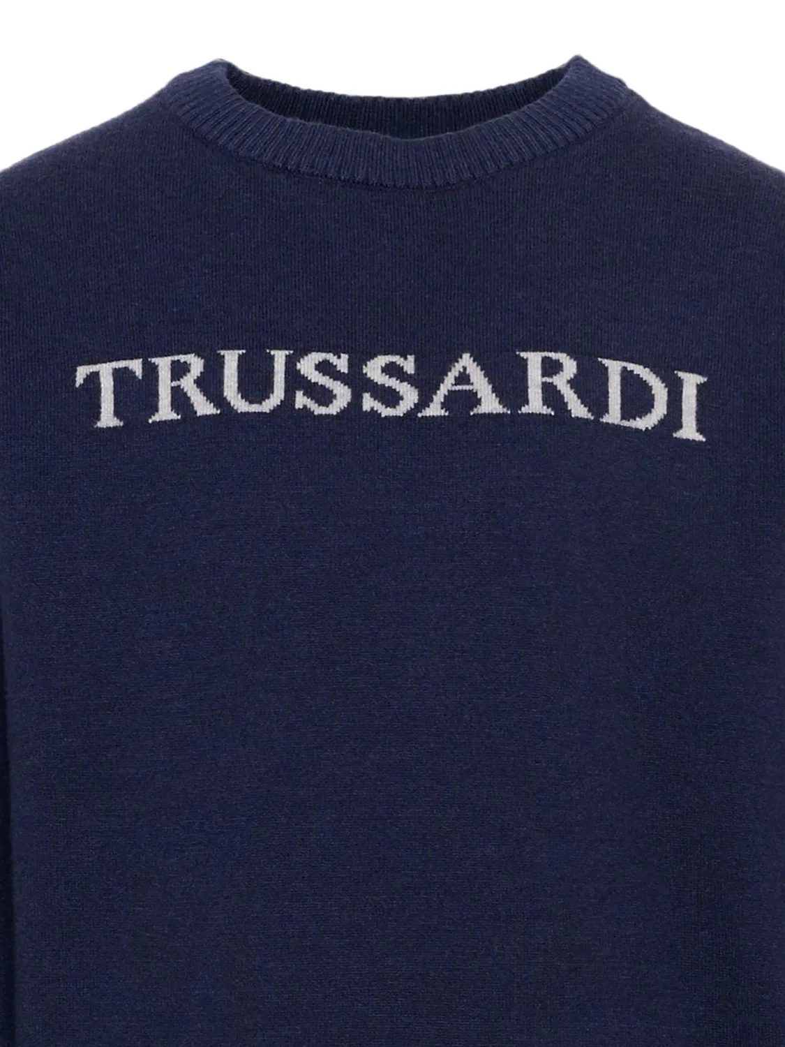 Свитер с логотипом Trussardi Junior, синий — фото 3